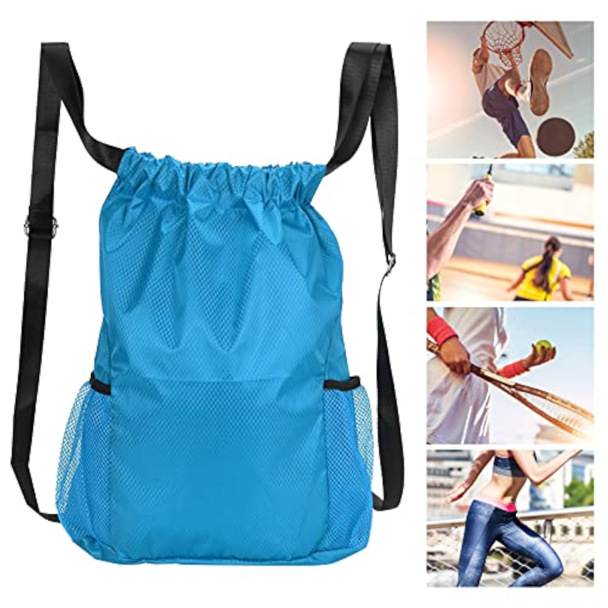 Lightweight Shoulder Waterproof Drawstring Bag for Hiking